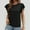 Black, variant on SNKSDGM Women's Plus Casual Easter Shirt Womens Tops Long Sleeve Petite Women Fashion Solid Sleeve Round Neck Base Shirt Short Sleeve T Shirt Top Tops for Women Plus Size Trendy