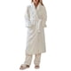 thumbnail image 1 of Gibobby camisón para mujer de manga larga para mujer con diseño en a cuadros, cómoda mezcla de algodón, cálido, conjunto de ropa de descanso (Blanco, L), 1 of 3