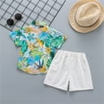 thumbnail image 3 of Futezty Toddler Boys Clothes Summer Outfit Sets, Boys Graphic Tee and Shorts Set, 2-Piece, 3 of 9