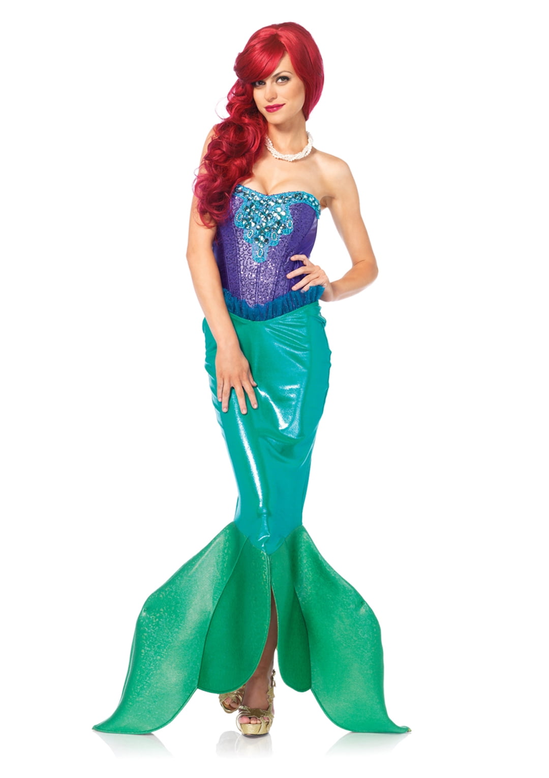 Dark Sea Siren Mermaid Women Adult Costume 