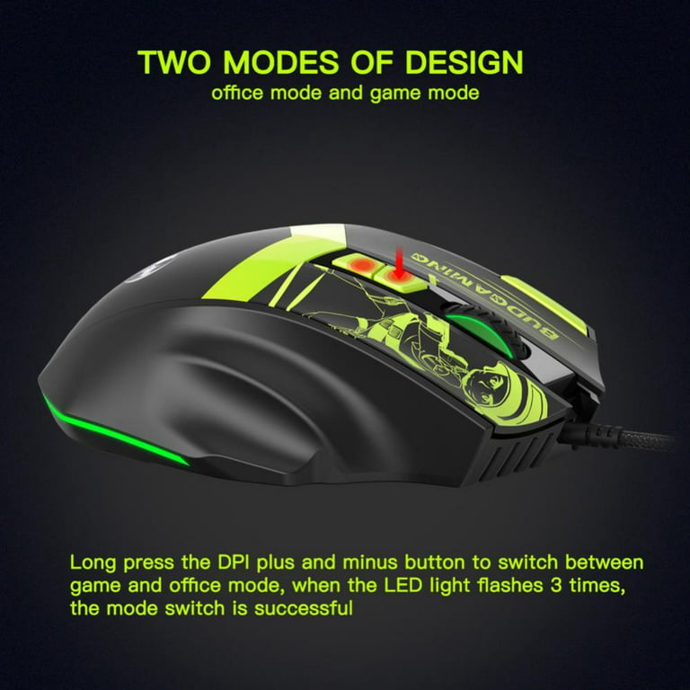Led Mmo Mouse Laser Wired Gaming Mouse Boutons de souris de haute précision