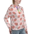 thumbnail image 6 of Haiem Strawberry And Flowers for Men's Fashion Hoodies & Sweatshirts with Kangaroo Pocket,Hooded Sweatshirt with Eye-catching Drawstrings-X-Large, 6 of 7