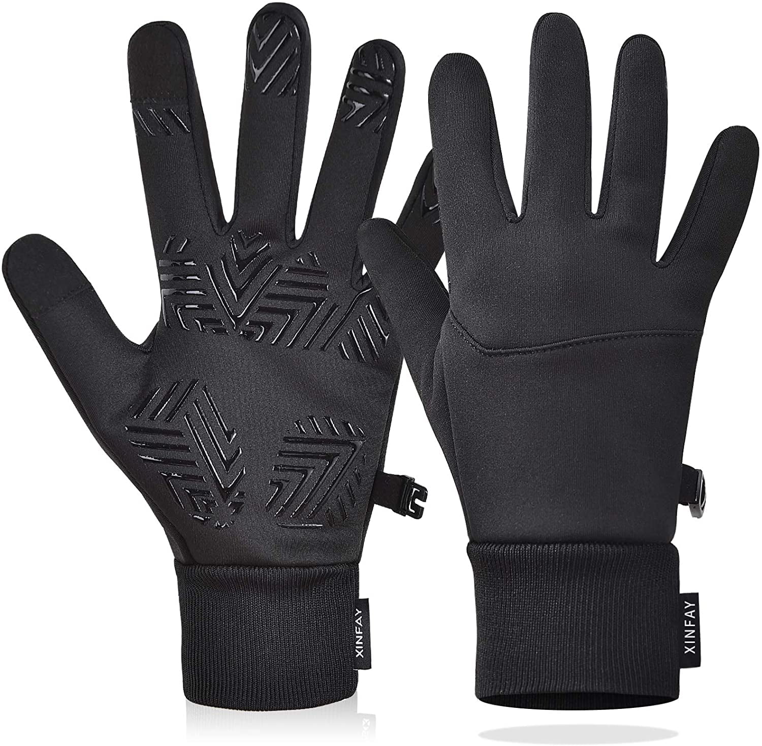 Winter Touch Screen Gloves Warm Windproof,Full Palm Non-Slip for Driving Running 