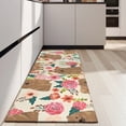 thumbnail image 4 of Pomeranian Dogs and Pioneer Flower Kitchen Rug Mat,Kitchen Runner Rugs Non Skid Washable,Decorative Kitchen Floor Mats for Kitchen,Sink,Laundry,17"X47", 4 of 5