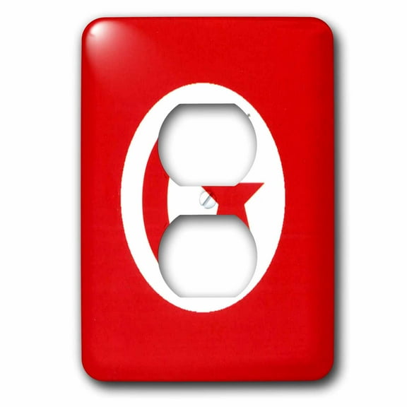 3dRose, Tunisia Flag, 2 plug outlet cover