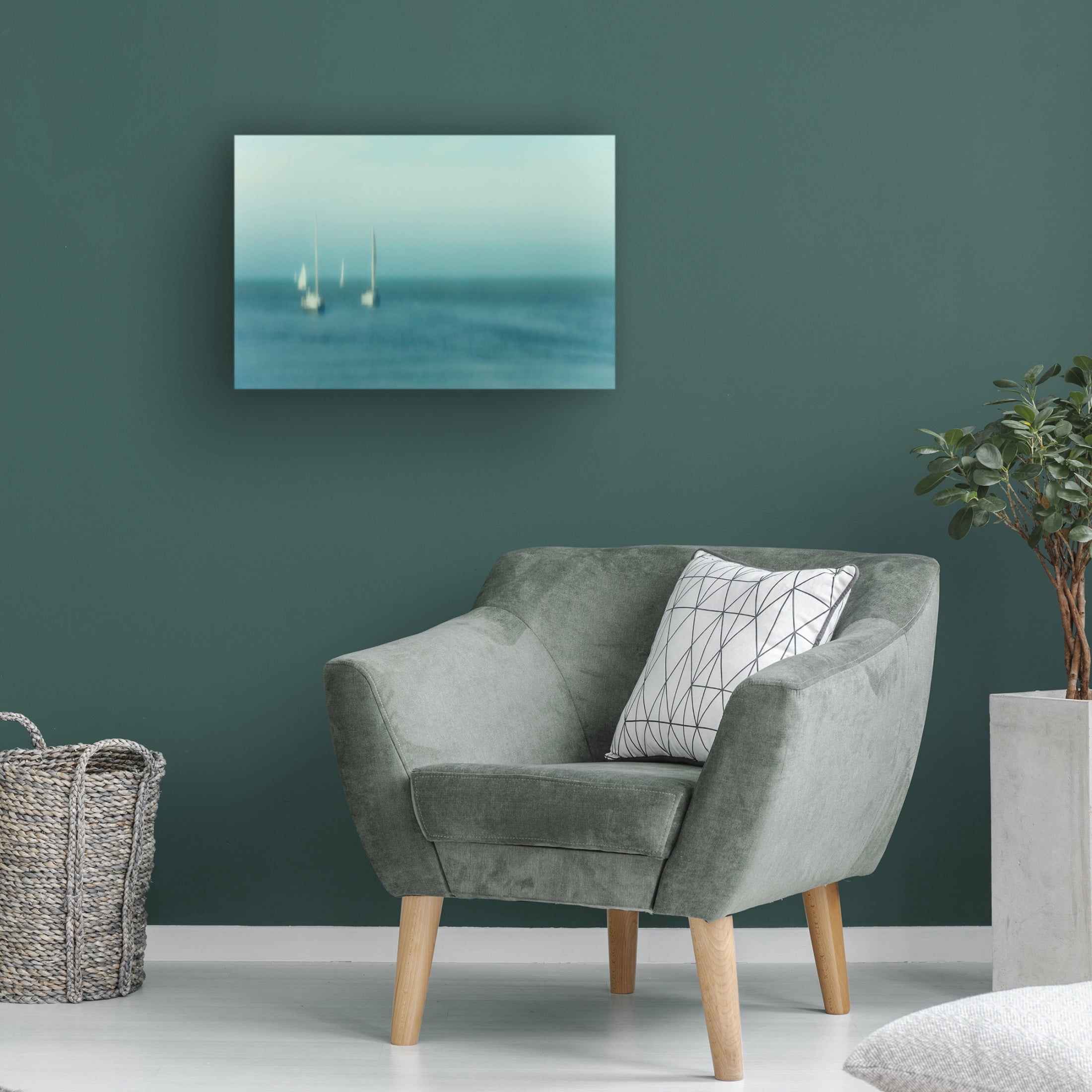 Canvas Wall Art - Jef Flour 'The Calm' Wall Art for Living Room, Bedroom, or Office D?cor by Trademark Fine Art - 24 x 16 Inches