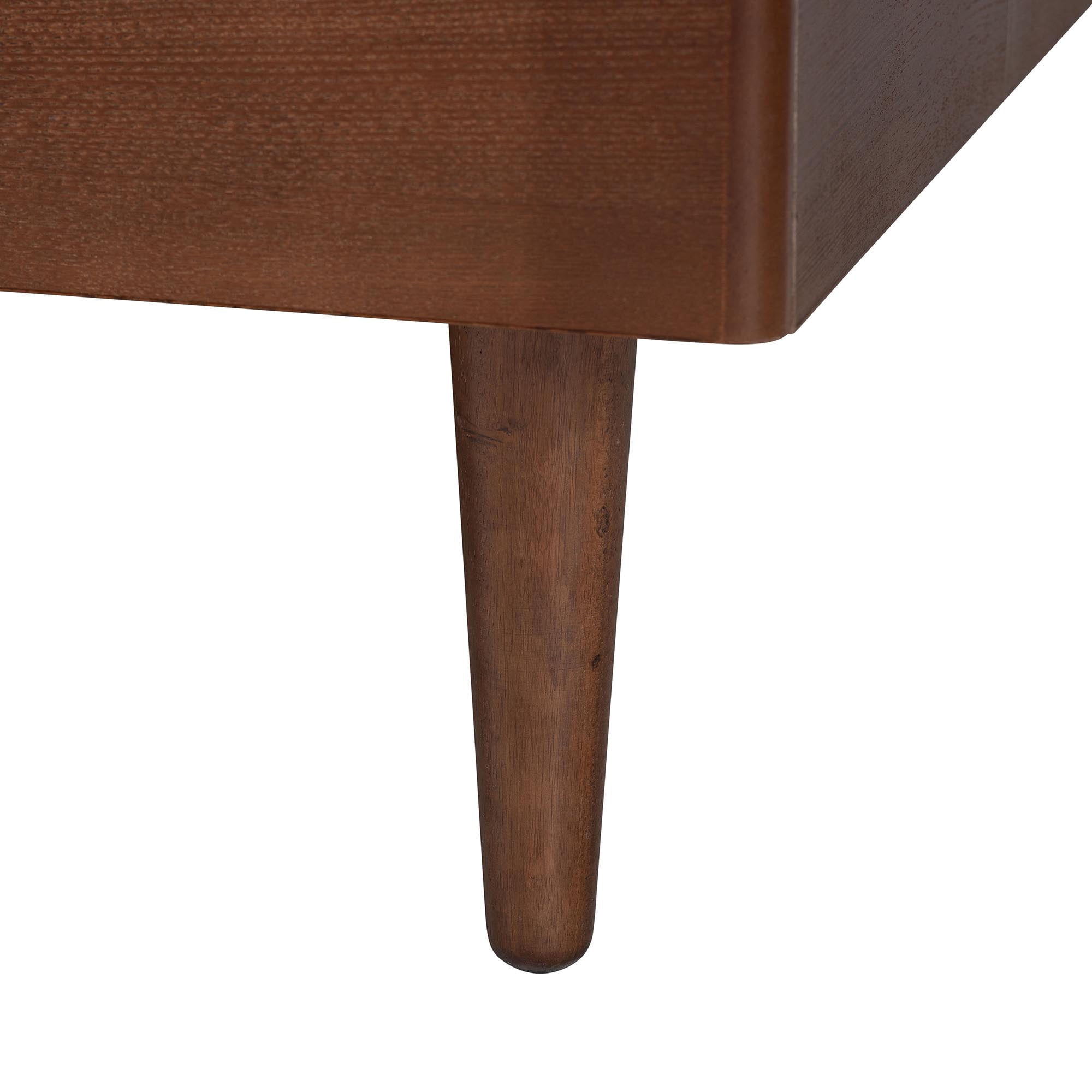 Baxton Studio Zola Modern Platform Bed, Queen, Ash Walnut