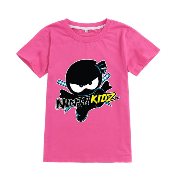 NINJA KIDZ Boys And Girls T-shirt, Pure Cotton Casual Short Sleeve, Put On Cool Equipment For Ninja Boy!-week