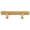 thumbnail image 5 of Brushed Brass Cabinet Pulls 10 Pack - 6" T Bar Handles, 3-3/4" Hole Centers - Kitchen Cabinet Hardware, Drawer Pulls for Bathroom, Furniture Updates, 5 of 5