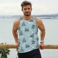 thumbnail image 6 of KLL Cute Hippopotamus Print Men's Muscle Gym Workout Stringer Tank Tops Bodybuilding Fitness T-Shirts Tank Tops Men-3X-Large, 6 of 7