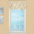 thumbnail image 2 of Collections Etc Scoop Two-Piece Rod Pocket Solid-Colored Sheer Valances for Windows, Decorative Accent and Added Privacy for Any Room in Home, Cream, 2 of 6
