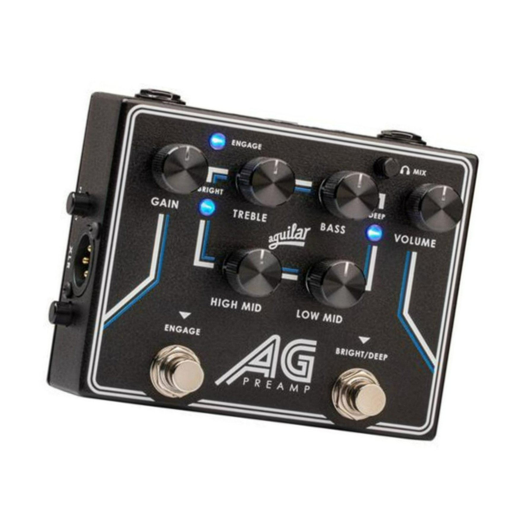 Aguilar Preamp or DI Pedal with Foot-Switchable Broadband Deep Controls