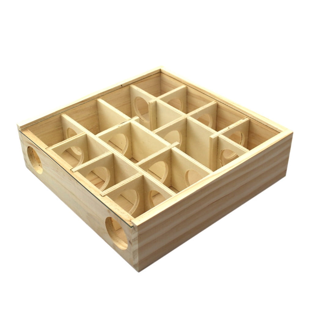 YWMJZEU Small Pet Activity Sport Hamster Toys Maze Tunnel Rat Mouse Wooden Funny Toy