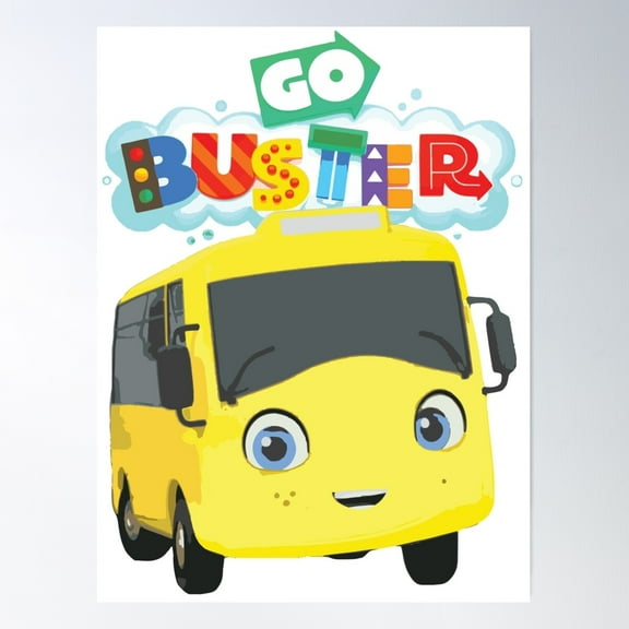 Go Buster Baby Cartoons Kids Videos Abcs And 123S Poster Wall Art, Modern Wall Decor For Living Room Bedroom, 16x24 UNFRAMED