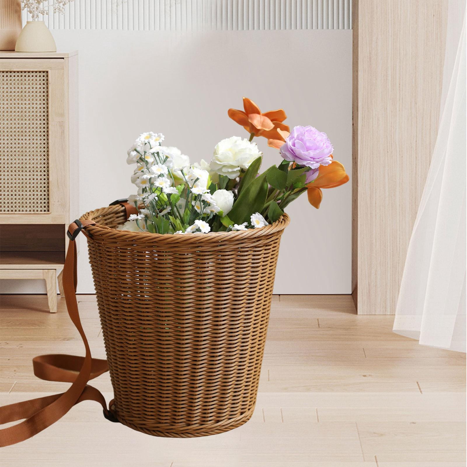 Tea Leaves Picking Basket Orchard Harvest Flower Holder Sturdy Plastic for Family Picnic Gathering