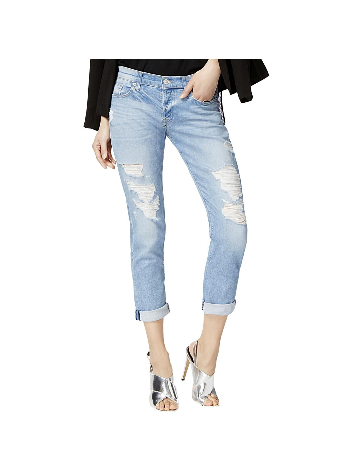 button fly cropped jeans