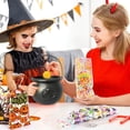 thumbnail image 4 of Food Storage Containers,7.5" Halloween Plastic Cauldron Black Candy Bowl Large Witch Cauldron Pot Bucket For Halloween Decorations Holder Centerpiece, 4 of 8