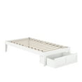 thumbnail image 6 of Colorado Twin Bed with Foot Drawer in White with USB Turbo Charger, 6 of 6