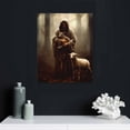 thumbnail image 4 of Nawypu  Jesus and Lamb Canvas Wall Art Jesus Running After Lost Lamb Picture Wall Art Jesus Canvas Print Christian Wall Decor Art Christian Home Decor Jesus Pictures Christian Gift, 4 of 4