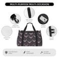 thumbnail image 4 of Disketp pink hearts Bolsa de Viaje Tipo Duffle, Bolso de Mano para Fin de Semana para Mujer, Bolsa de Gimnasio Ligera para Hombre, Esencial para Viajes, 4 of 7