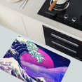 thumbnail image 3 of Diatomaceous Earth Bath Mat,The Great Wave Off Kanagawa Square Soft Wrinkle Free Bathroom Floor Rugs Non-Slip Volume Super Absorbent Fast Drying for Bathroom Kitchen Door mat（43cmx70cm）, 3 of 6