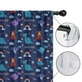 thumbnail image 4 of Blackout Kids Curtains,Dark Blue Dinosaur Volcano Pattern Childrens Insulated Curtains Set Of 2,Bedroom Essentials,Toddler Room Decor 42"x54", 4 of 5