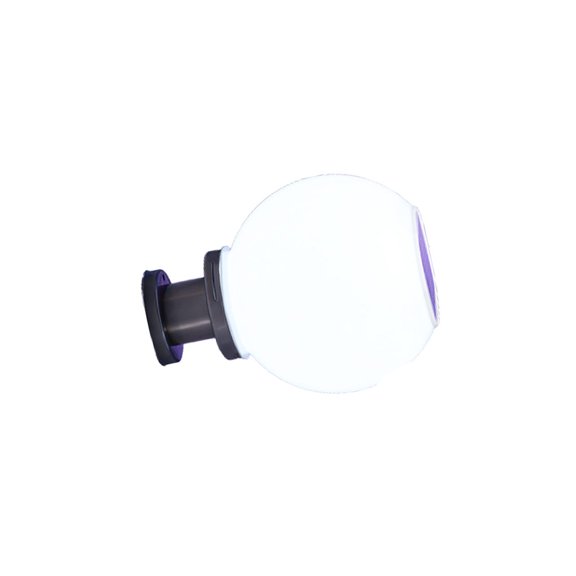 Luz de columna redonda de acero inoxidable, lámpara de poste alimentada por energía Solar, herramienta de iluminación de pilar de camino de Iluminación y accesorios Luz blanca 30 centimetros Yuarrent HA072933-05