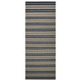 thumbnail image 4 of Rugsotic Carpets Eco-Friendly Woven Hand Woven Kilim Flat Weave Aqua Cream Contemporary Area Rug, 2'6''x12' Runner, Antimicrobial, 4 of 5