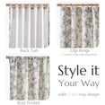 thumbnail image 4 of Cortinas Jinchan con forro floral, mezcla de lino, 160 x 160 cm, color azul x2, 4 of 7