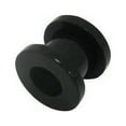 thumbnail image 3 of Black Acrylic Double Flared Screw Fit Eyelet Tunnel Ear Plugs - 8 Gauge to 3/4", 3 of 3