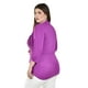 thumbnail image 3 of Blusa de encaje con torerita Roman Fashion /Tallas Extras, 162N (Morado) violeta oscuro 42, 3 of 5