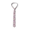 thumbnail image 3 of Floral Necktie, Pastel Tones Leaves, Dress Tie, 3.7", Lilac Green Pale Blue, by Ambesonne, 3 of 3