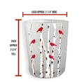 thumbnail image 5 of Christmas Candle Holders - Cardinals on Birch Branches on Frosted Glass - Tabletop Holiday Candleholders - Set of 3 - 2.75" H X 2.25" W- 9735, 5 of 6