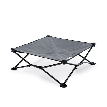 UPC: 0799870499914 | Coolaroo On the Go Elevated Travel Dog Bed  Medium  Steel Gray