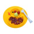 thumbnail image 3 of Silicone Toddler Divided Plates - Non-Slip Portable Suction Cup Plates, 3 of 4