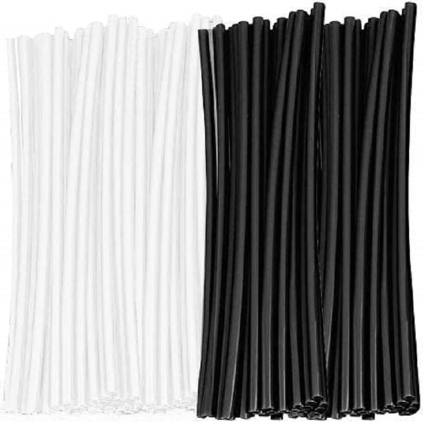 (24 cm negro + 24 cm blanco/72 piezas) Piezas modificadas de motocicleta de campo traviesa Tmvgtek Accesorios para autos y motos