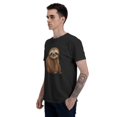 thumbnail image 5 of Animal Men's T-Shirt Cotton 100% Summer Tops Fashion Casual Cute Sloth Short Sleeves for Men Women Round Collar Top Tees, 5 of 6