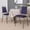 Navy Patterned Fabric/Gold Frame, variant on BizChair Hercules Series Adult Size Trapezoidal Stacking Banquet Chairs, Set of 4, Navy