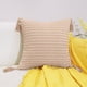 thumbnail image 1 of Nvzi Fundas de almohada reversibles de pelo, 4 unidades. Clásicas y atemporales, fundas de almohada sencillas de color liso, que combinan con cualquier cama. 45 x 45 cm (crema-amarillo)., 1 of 5