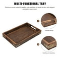 thumbnail image 3 of MasteelfCA Wooden Vintage Style Wood Tray Wood Jewelry Tray Rectangular Solid Wood Tray, 3 of 9