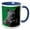 Blue/White, variant on 3drose, Wild Boar Vector Zodiac Animal, 11oz Two-tone Green Mug