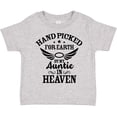 thumbnail image 3 of Inktastic Handpicked for Earth By My Auntie in Heaven with Angel Wings Boys or Girls Toddler T-Shirt, 3 of 5
