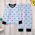 thumbnail image 5 of SGMVNU Boys Girls Pajamas Set 2025 Christmas Toddler Boys Pajamas Dinosaur Cotton Kids 2 Piece PJs Long Sleeve Sleepwear Clothes Set Xmas Pajamas Set Outfits Size 9-10 Years, z929B-Sky Blue, 5 of 5