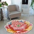 HZLPFO Doormat Heat Transfer 3D Shaped Flower Floor Mat Sofa Bedroom