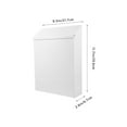 thumbnail image 2 of UEETEK Wall Mount White Retro Iron Mailbox Lockable for Home and Garden, 2 of 6