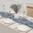 thumbnail image 2 of Cheesecloth Table Runner Boho Gauze Cheese Cloth Table Runner Rustic Sheer Runner Long For Wedding, 2 of 5