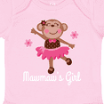 thumbnail image 4 of Inktastic Mawmaw Girl Ballerina Monkey Girls Baby Bodysuit, 4 of 5
