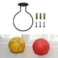 thumbnail image 5 of GARENDE 2xWall Mount Sports Volleyball Football Balls Storage Holder Sturdy Universal Black 2 Pcs, 5 of 9