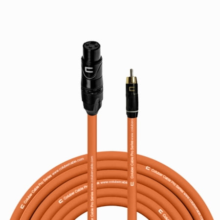 Coluber Cable Unbalanced XLR Female Cable to RCA Male - Pro 3-Pin Connector