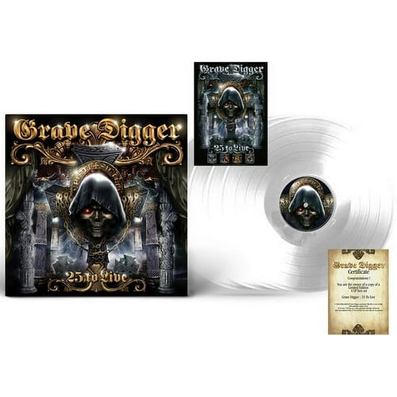 Grave Digger - 25 To Live - Crystal Clear - Heavy Metal - Vinyl